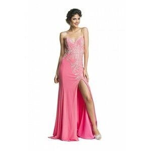 Coya Collection Evening Gown Sequins Rhinestones NWT Retails $425 Womens Size M